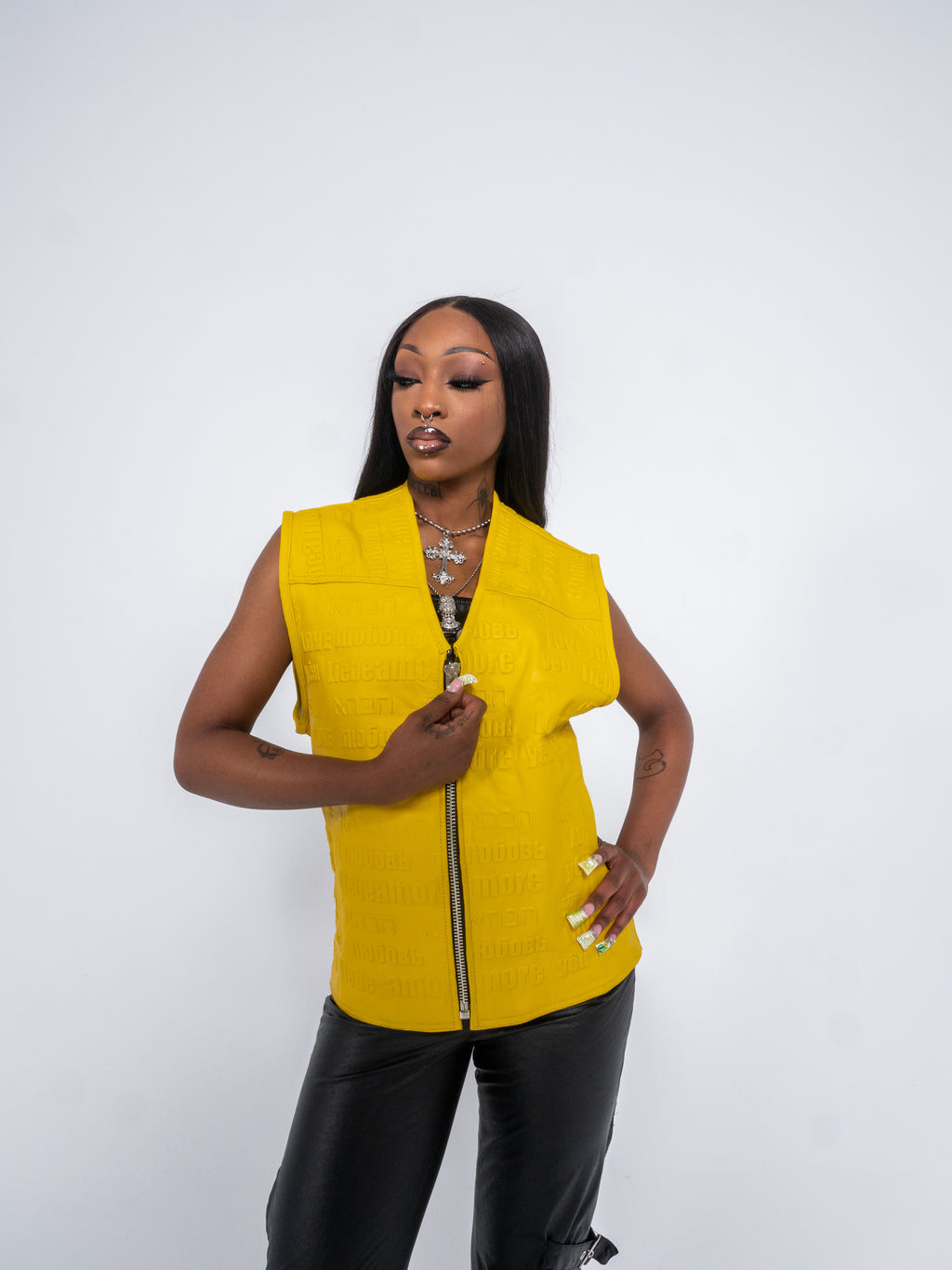 War Leather Vest (Yellow)